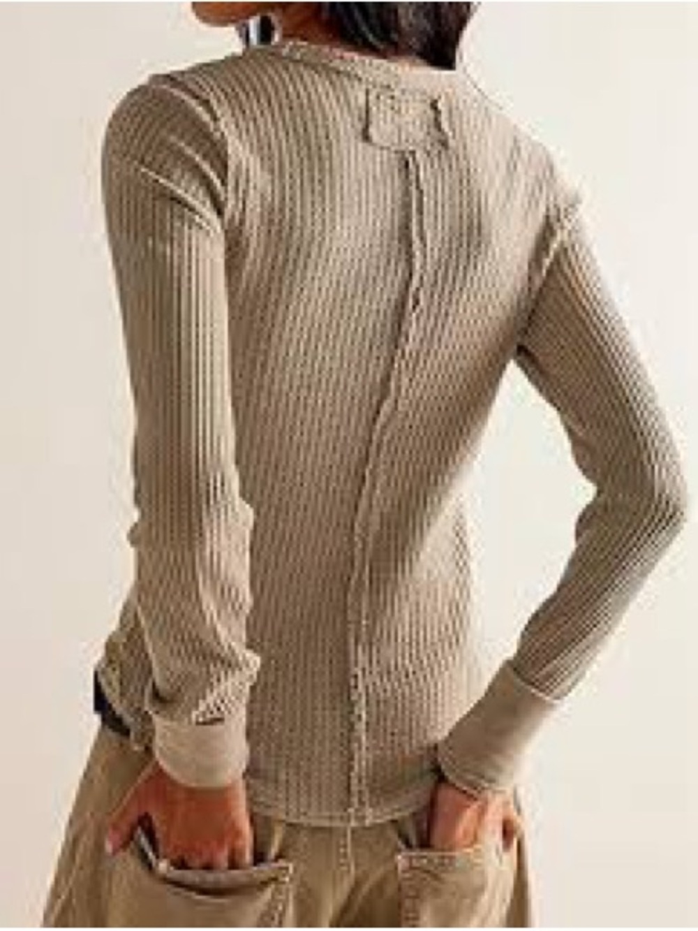Free People | We The Free Waffle Knit Top in Dusty Mauve | L